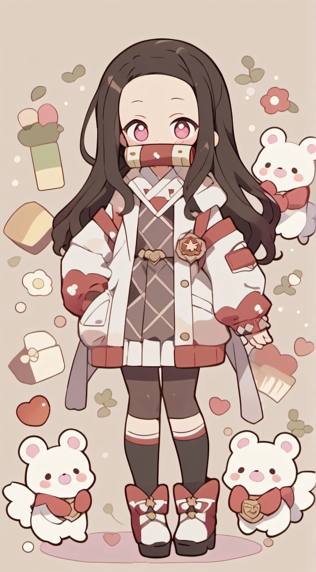 ai character: demon slayer!!  background