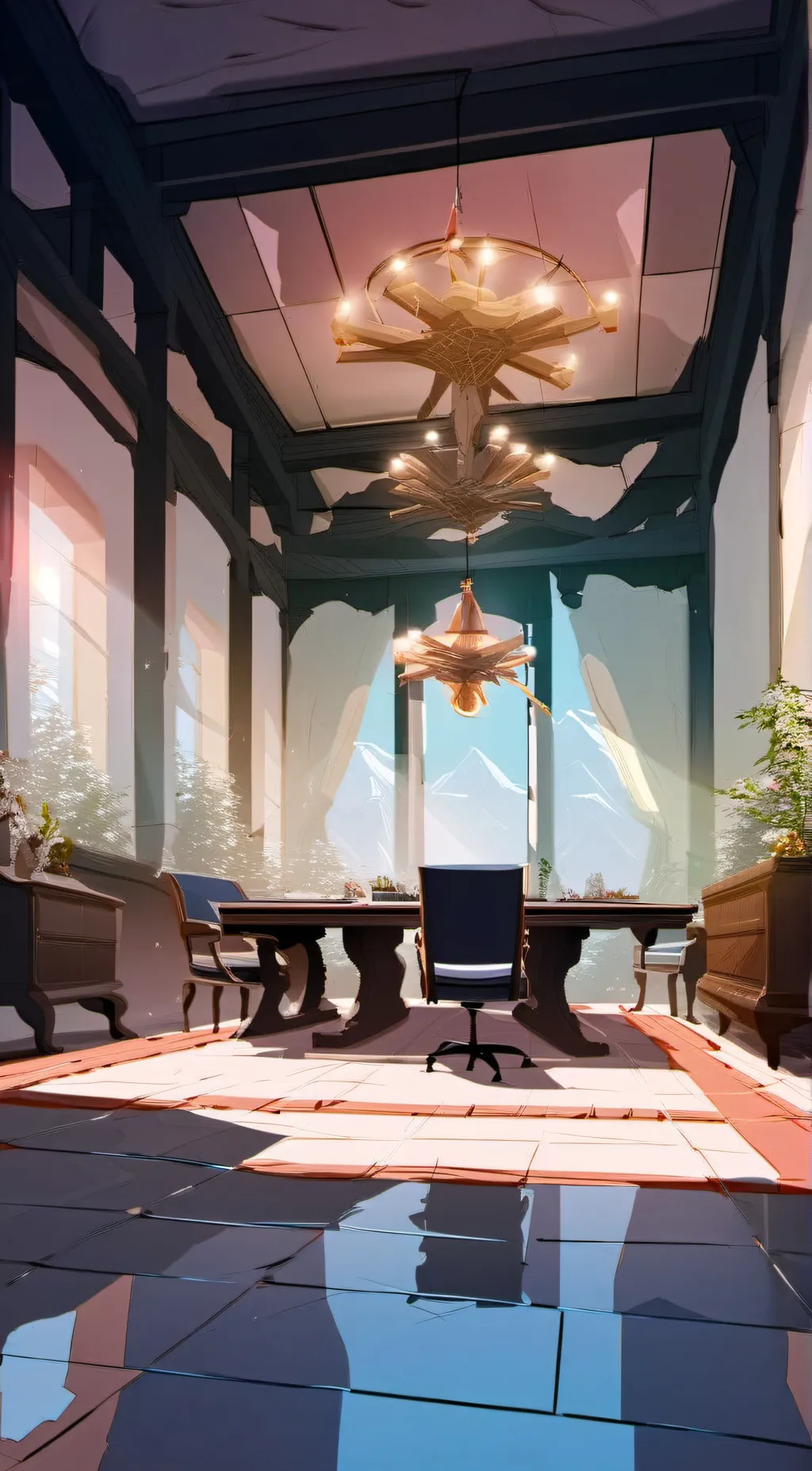 ai character: Overlord meeting background