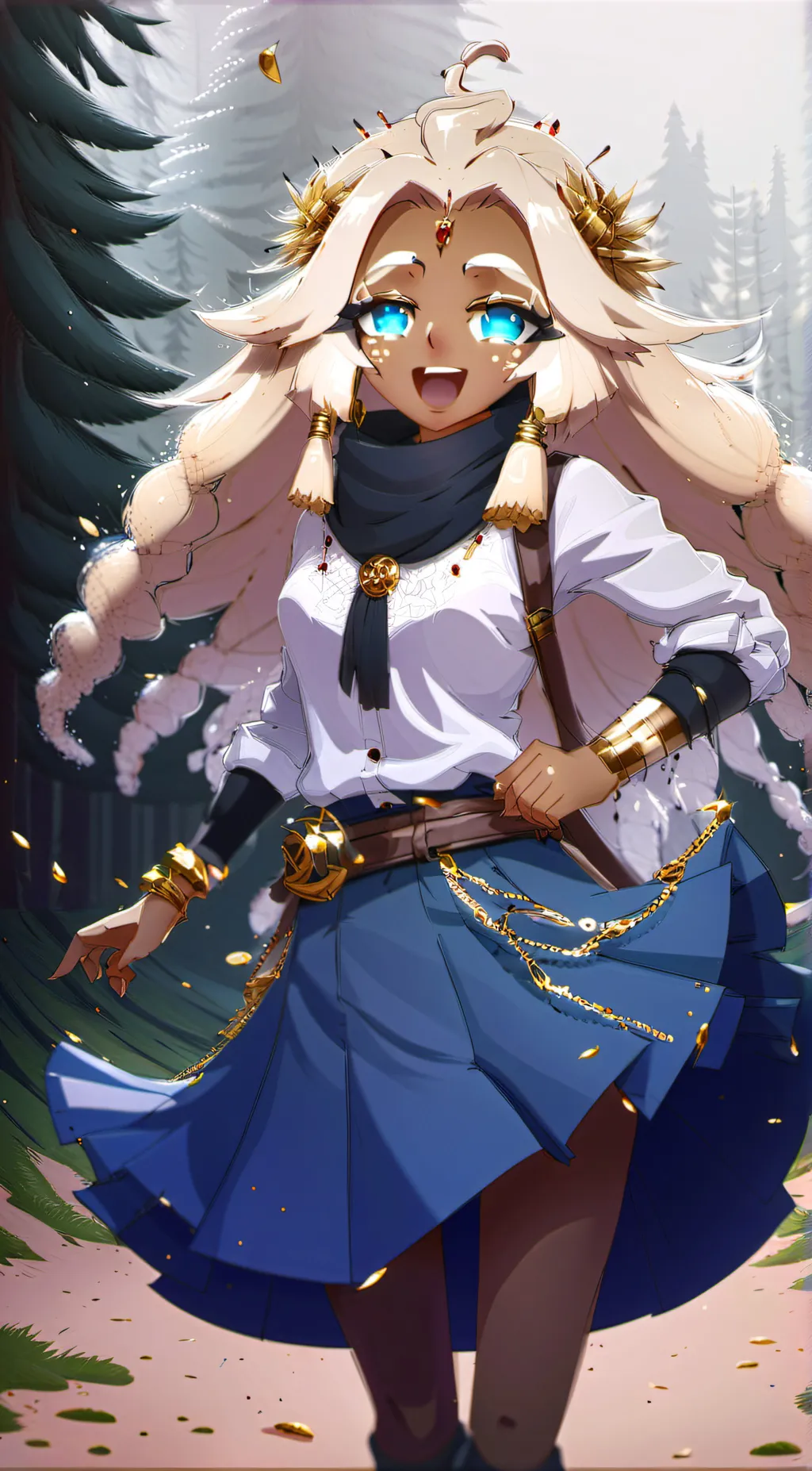 ai character: Nefertari Aurum background