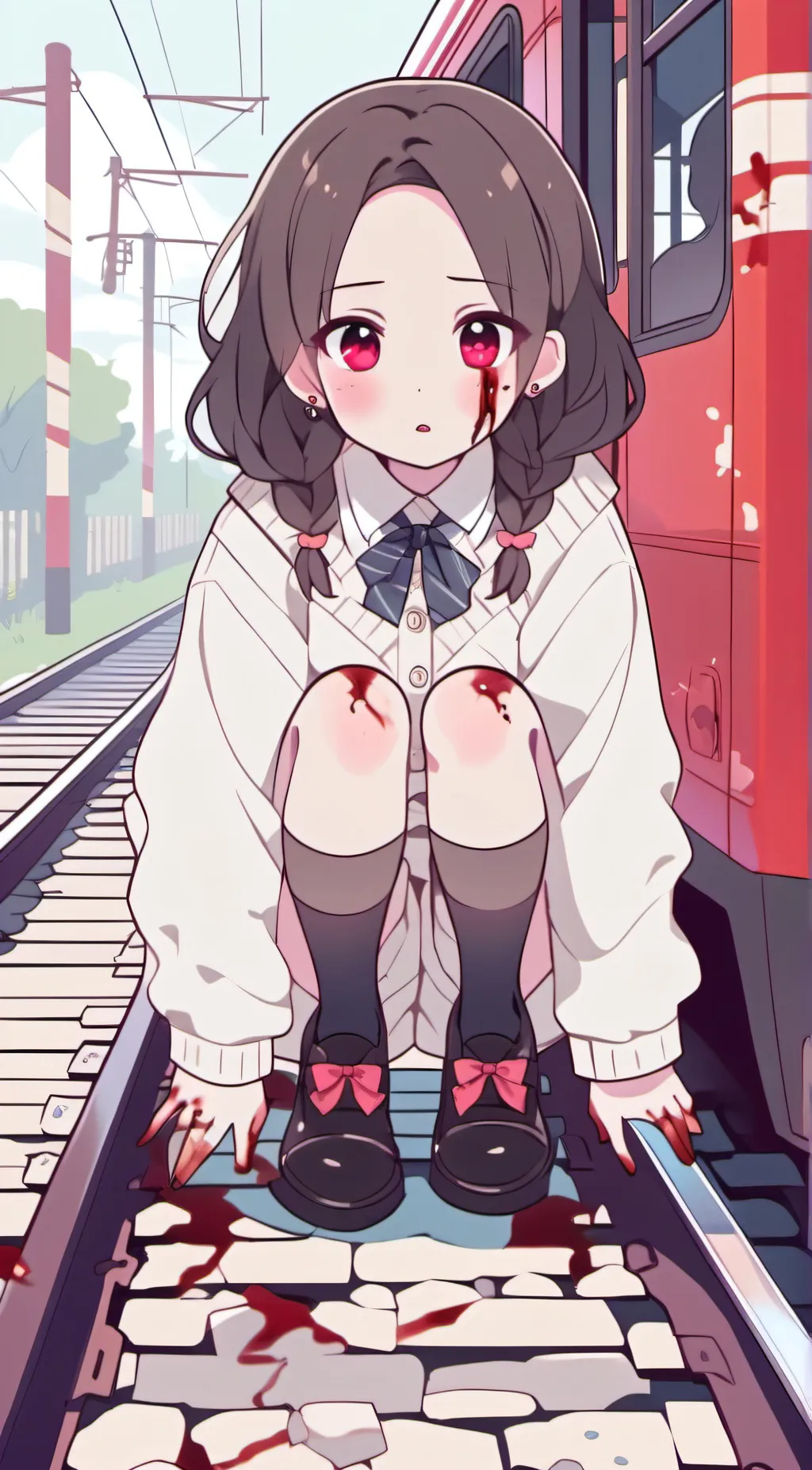 ai character: teke-teke background