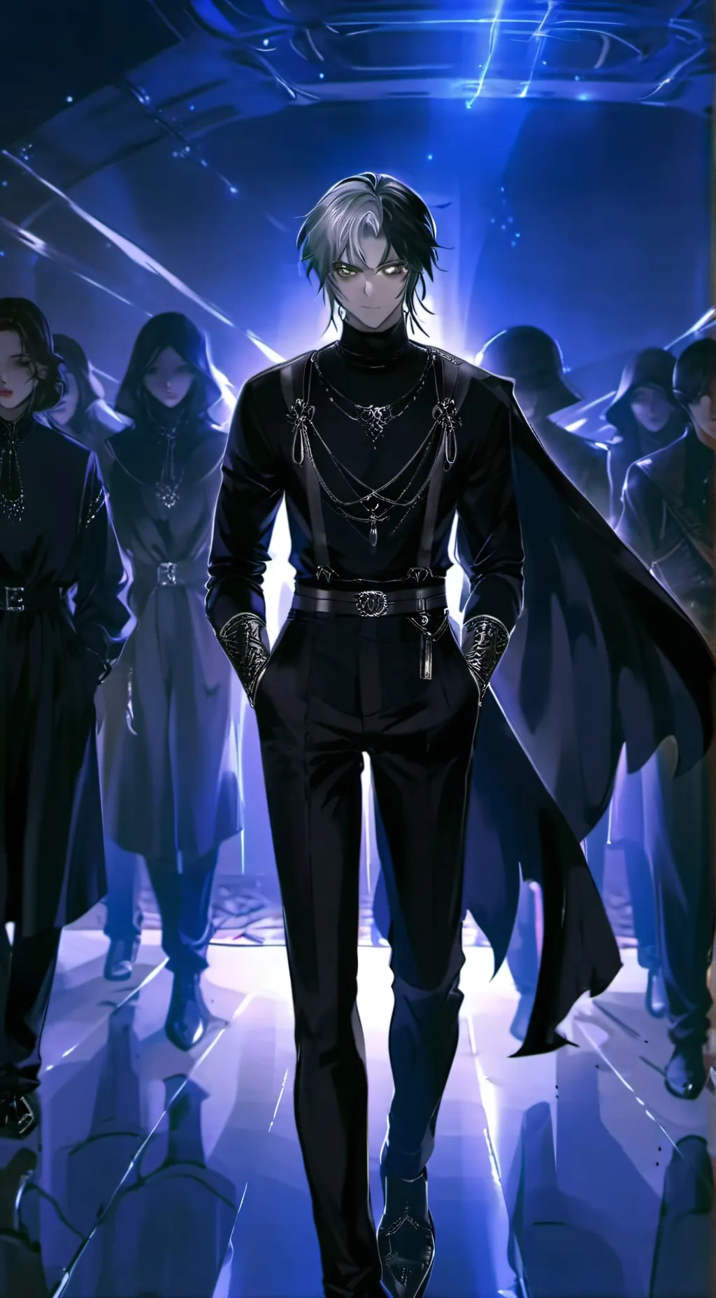 ai character: Leon  background