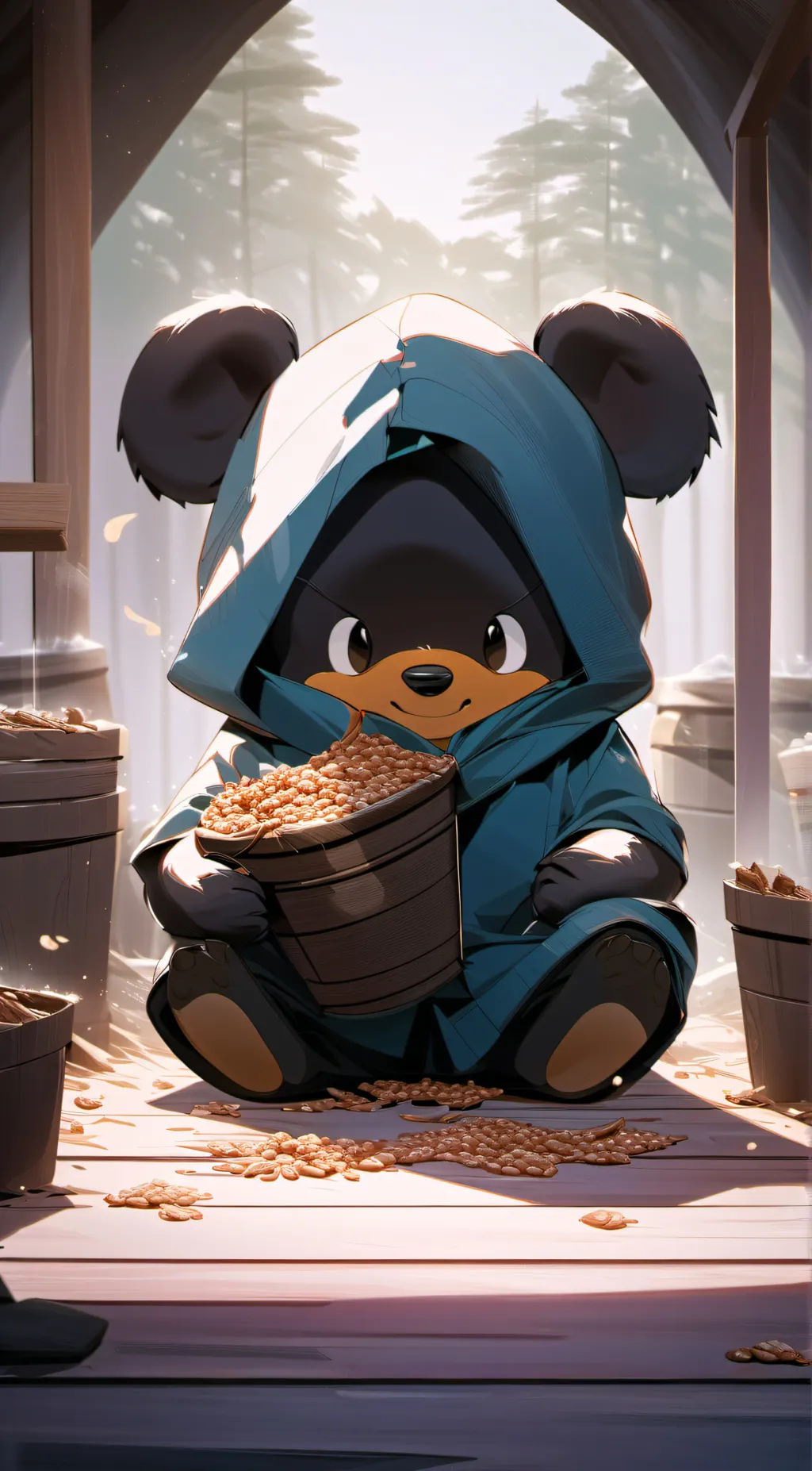 ai character: Pooman background