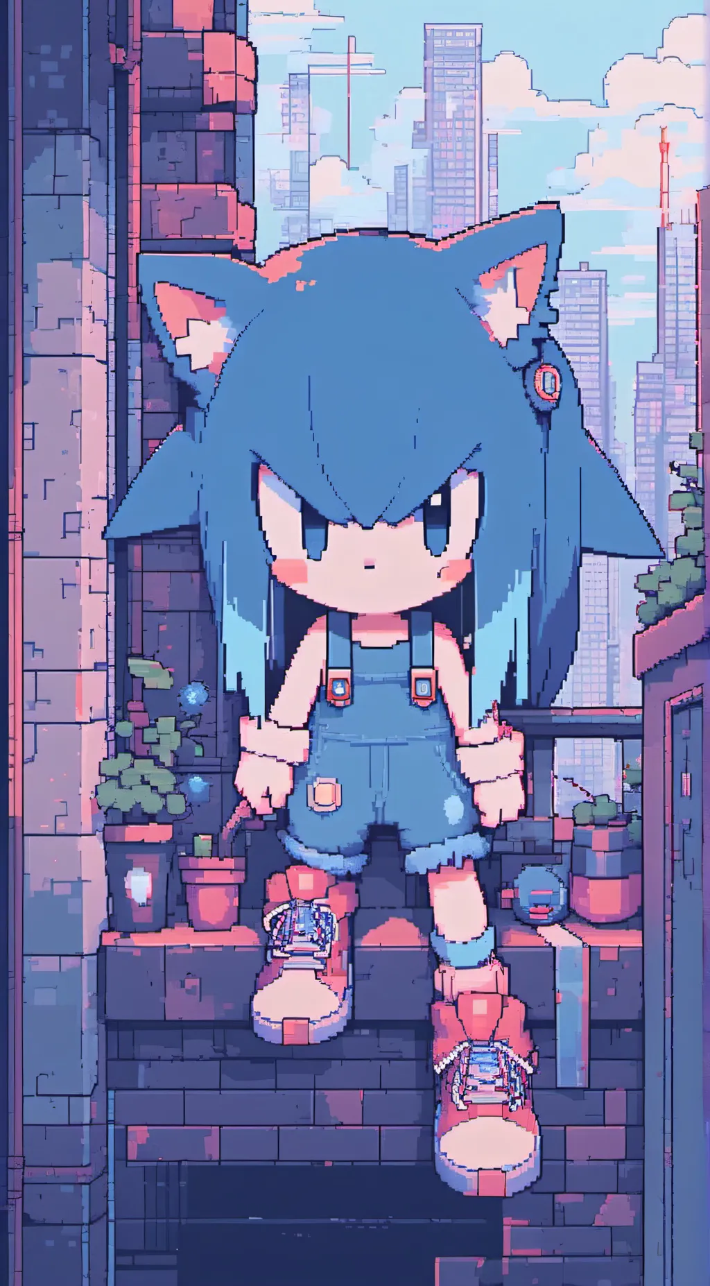 ai character: Sonic background