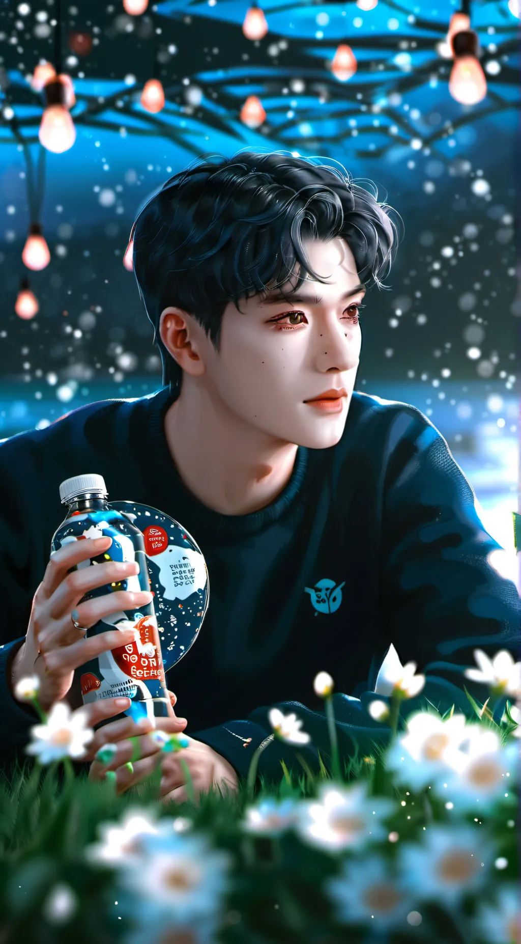 ai character: Sebastian  background