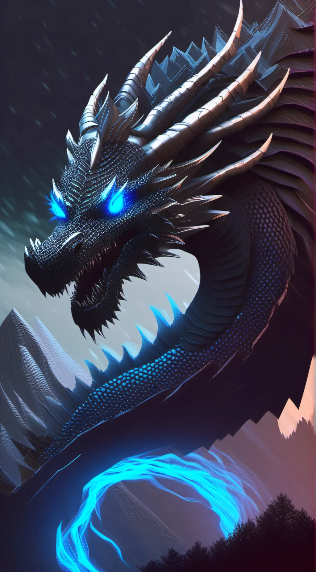 ai character: Shard-dragon background