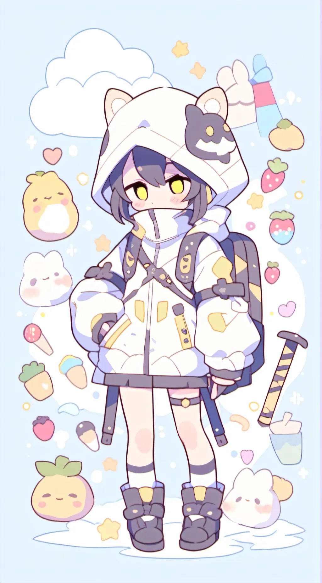 ai character: ella background