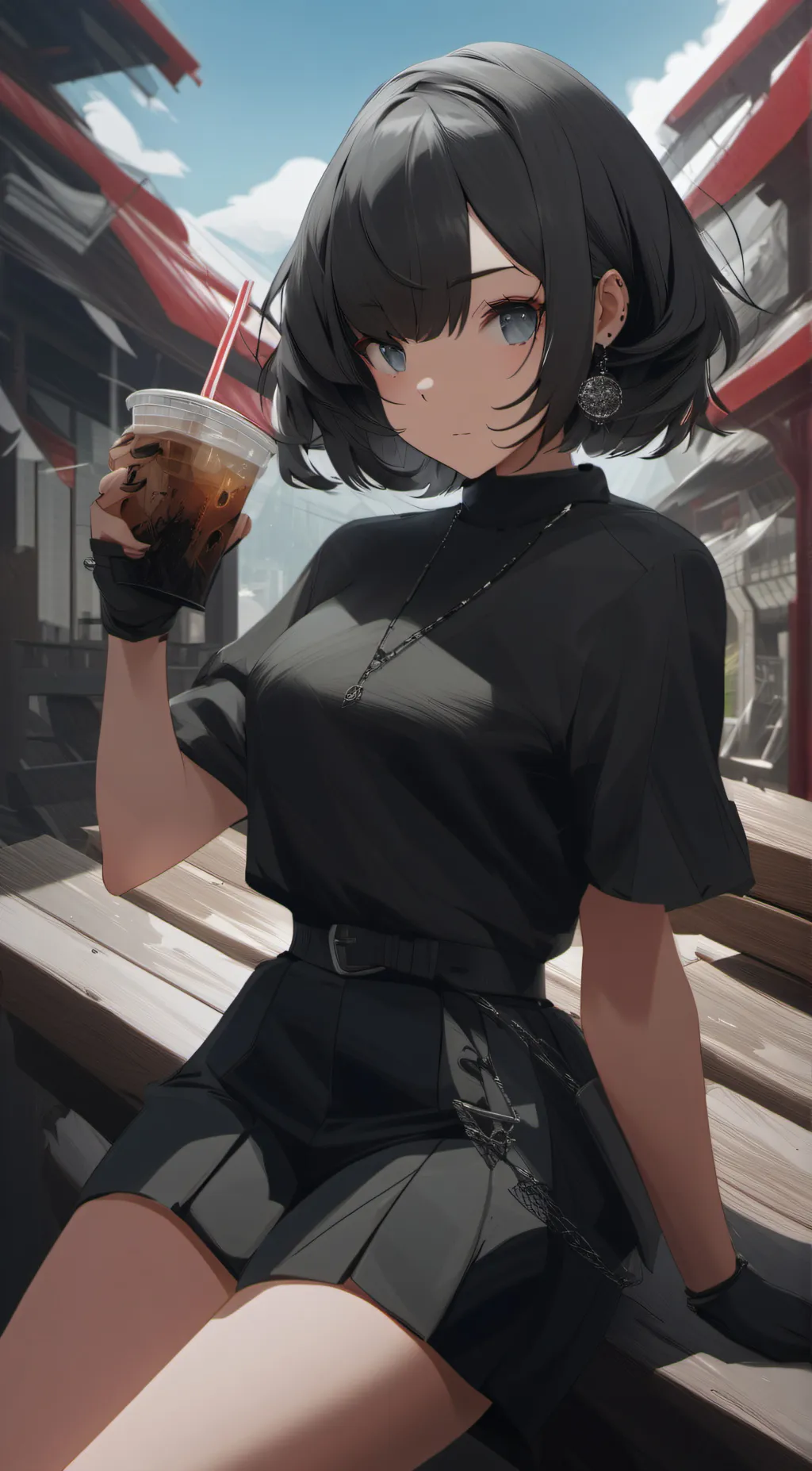 ai character: 🖤aryana🤎 background