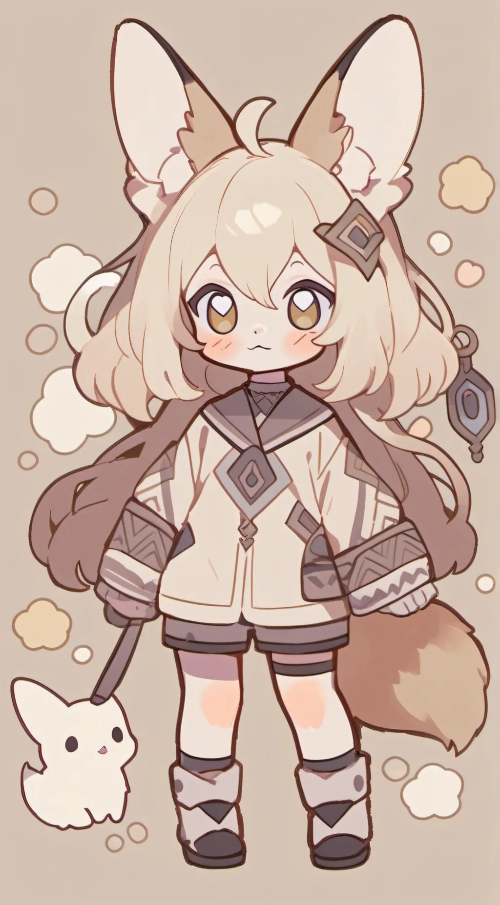 ai character: Tiki background