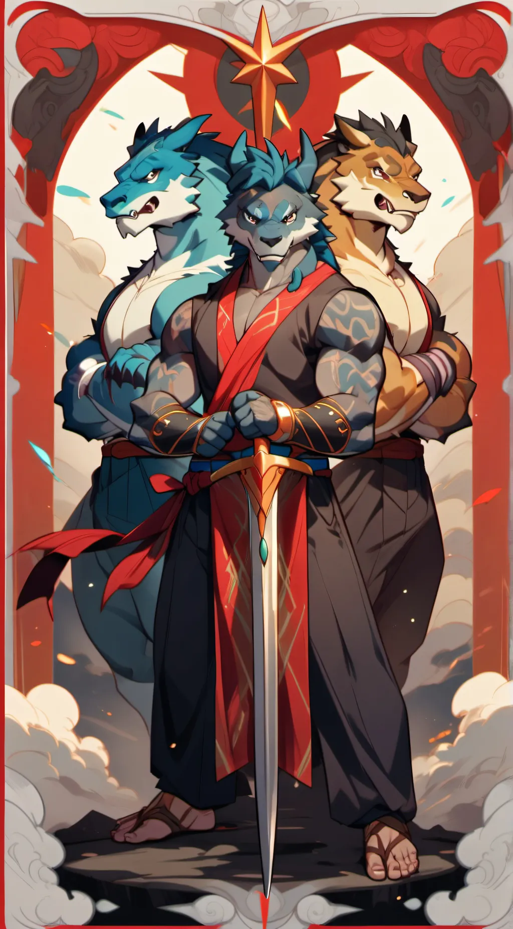 ai character: Monster Trio background