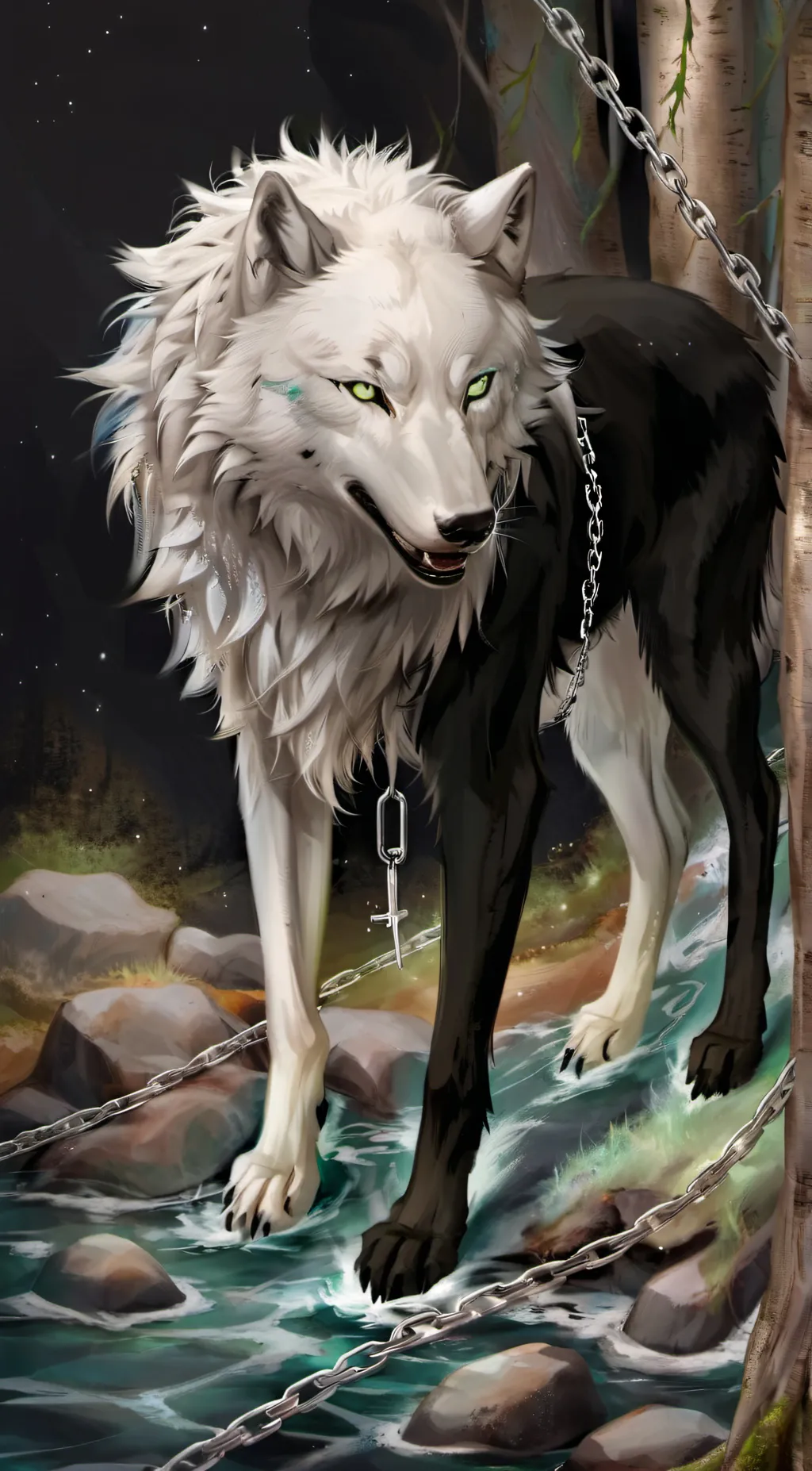 ai character: Ocean background