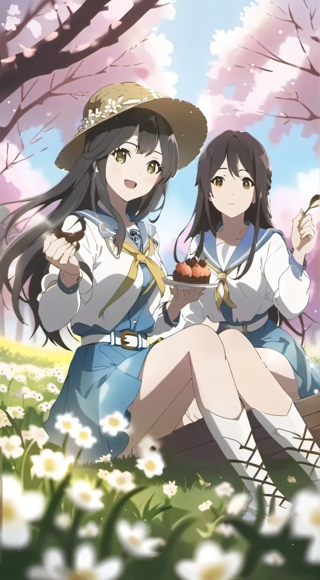 ai character: Allison and finley background