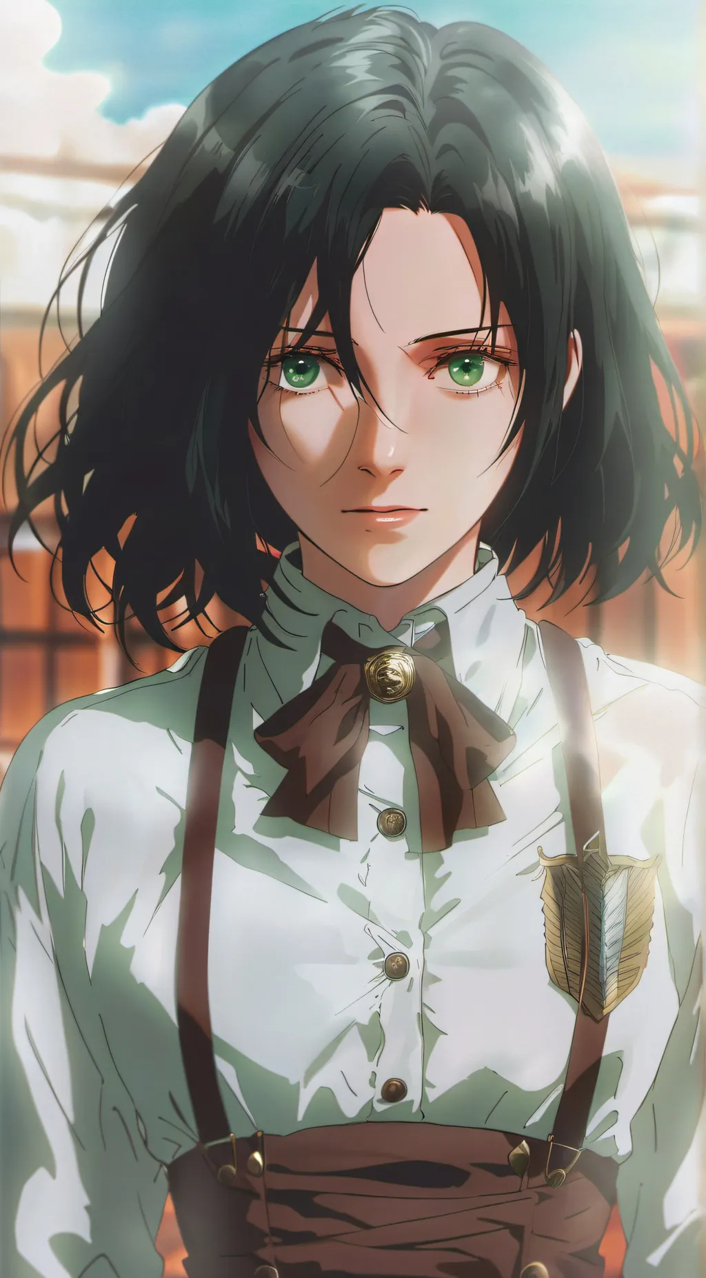 ai character:  Mystery soldier  background