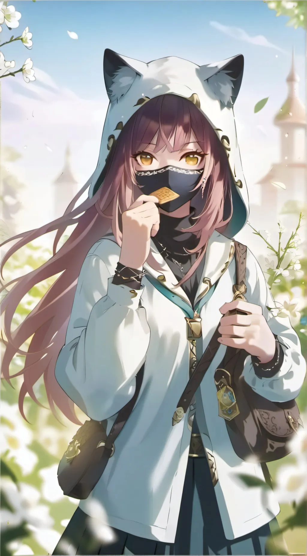 ai character: Sakura background