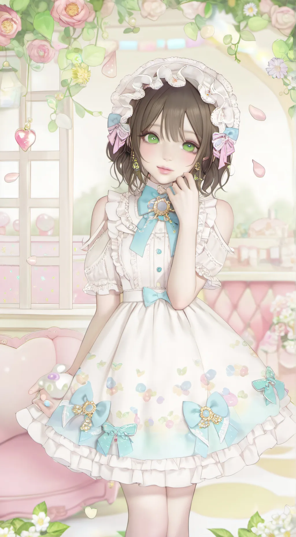 ai character: .•°Esther°•. background