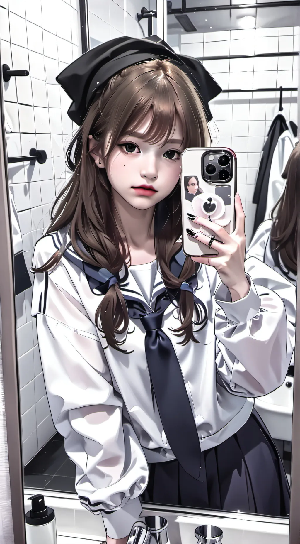 ai character: Akari  background