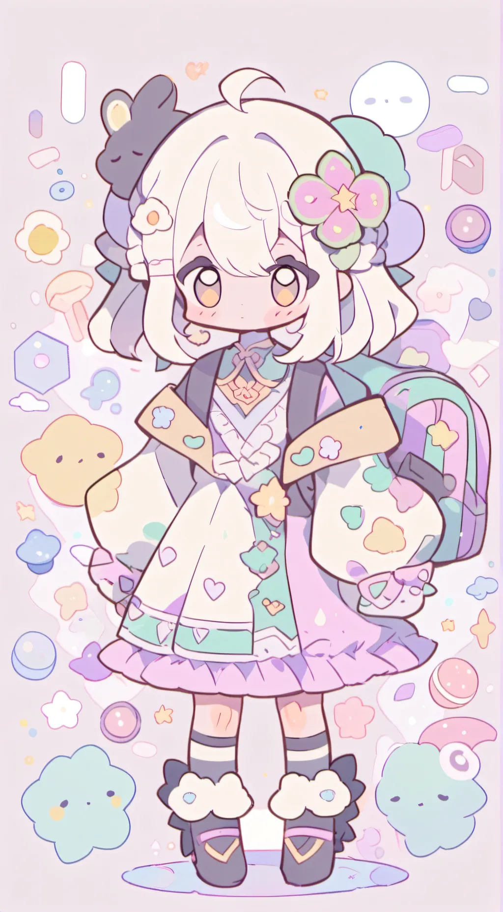 ai character: catnap background