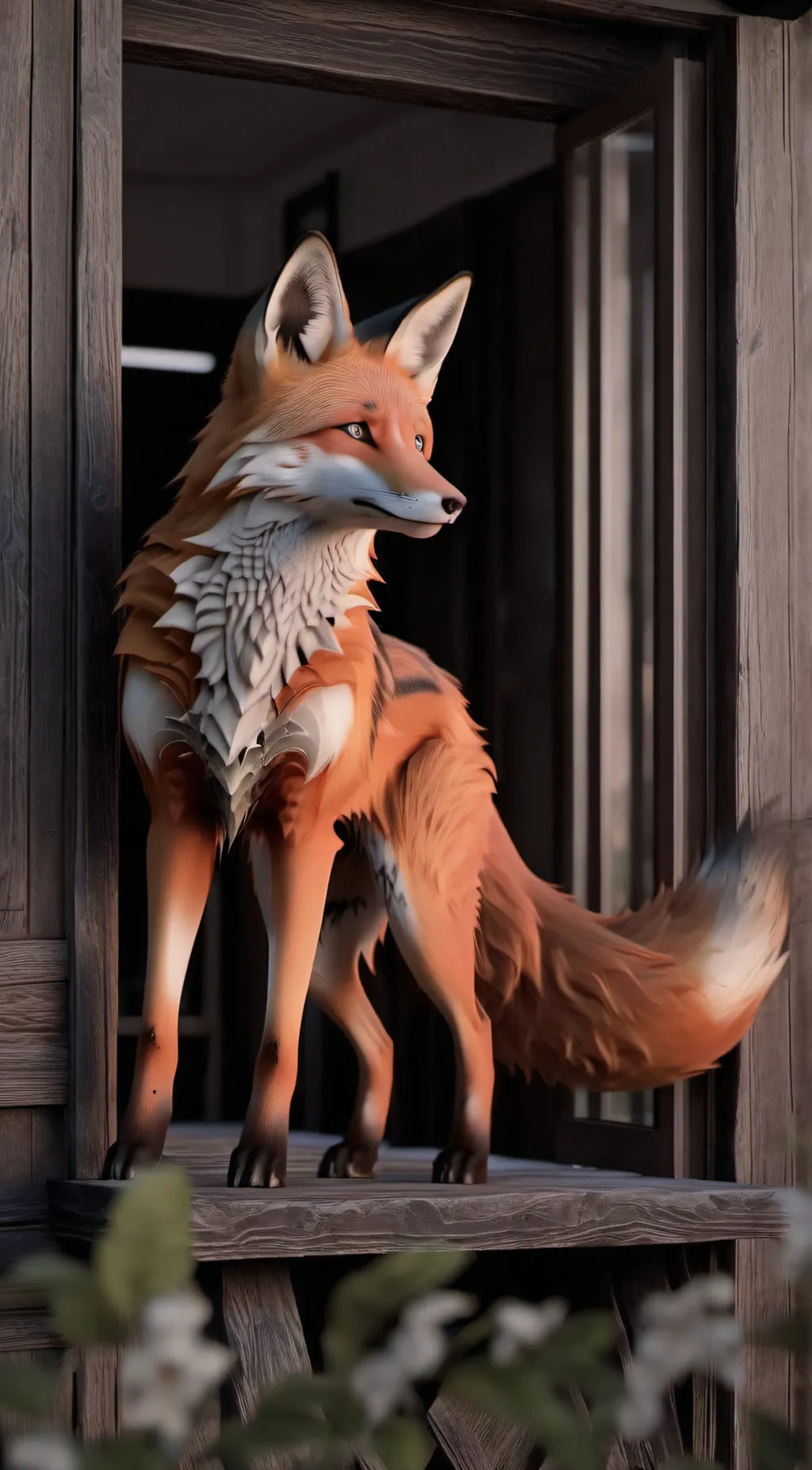 ai character: foxy background