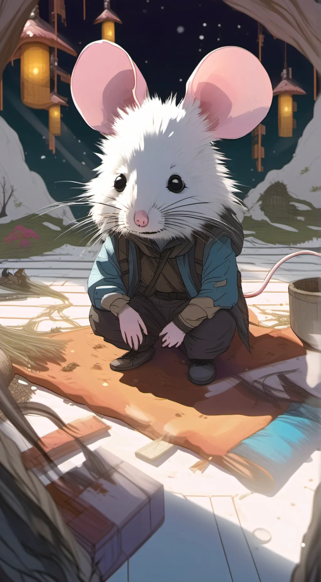 ai character: mouse background