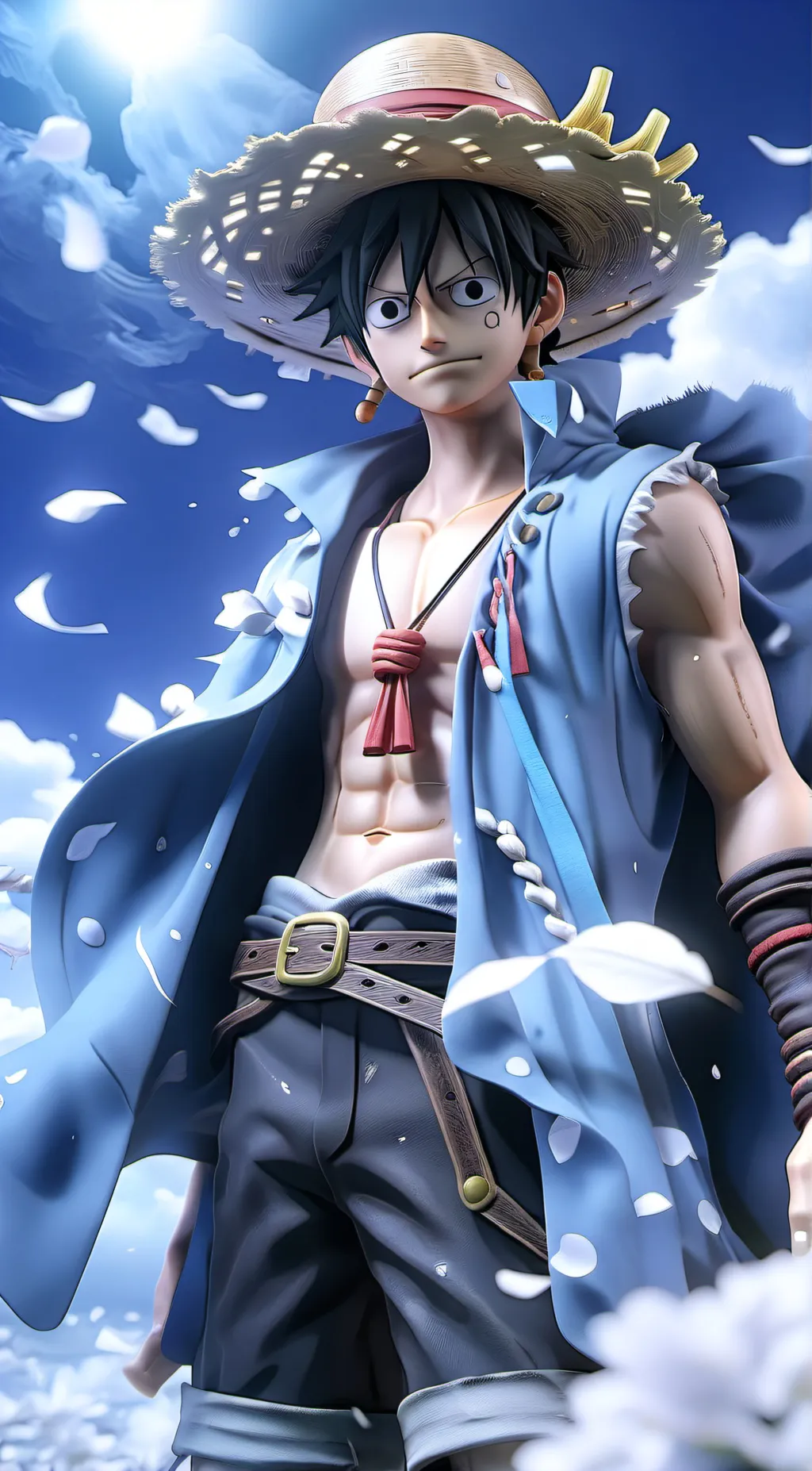 ai character: Luffy background