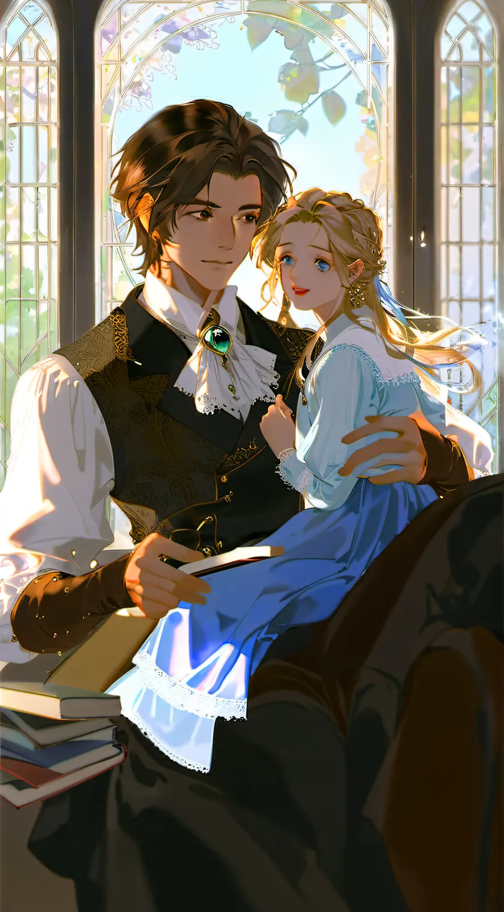 ai character: Max And Lily-rose background