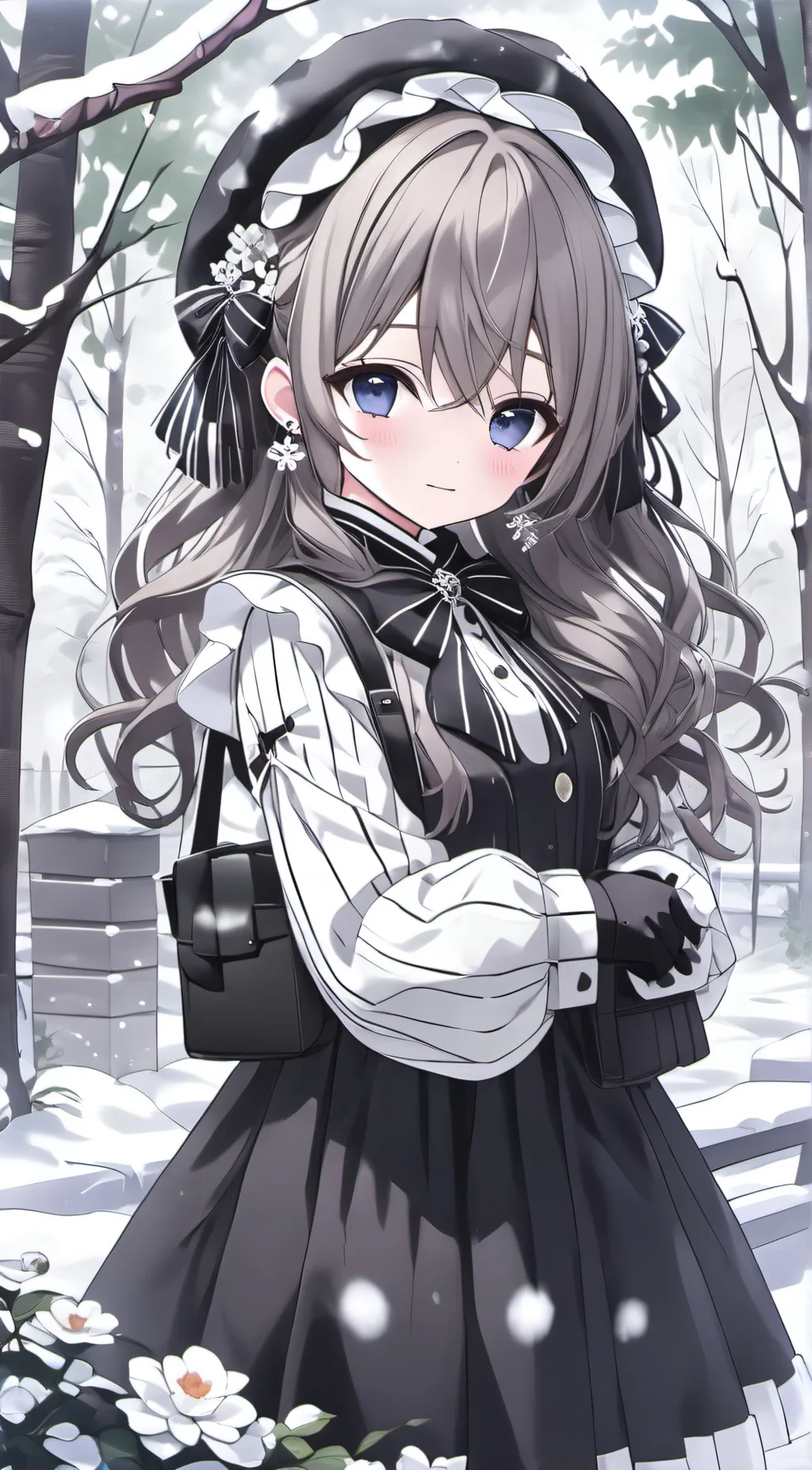 ai character: ice background