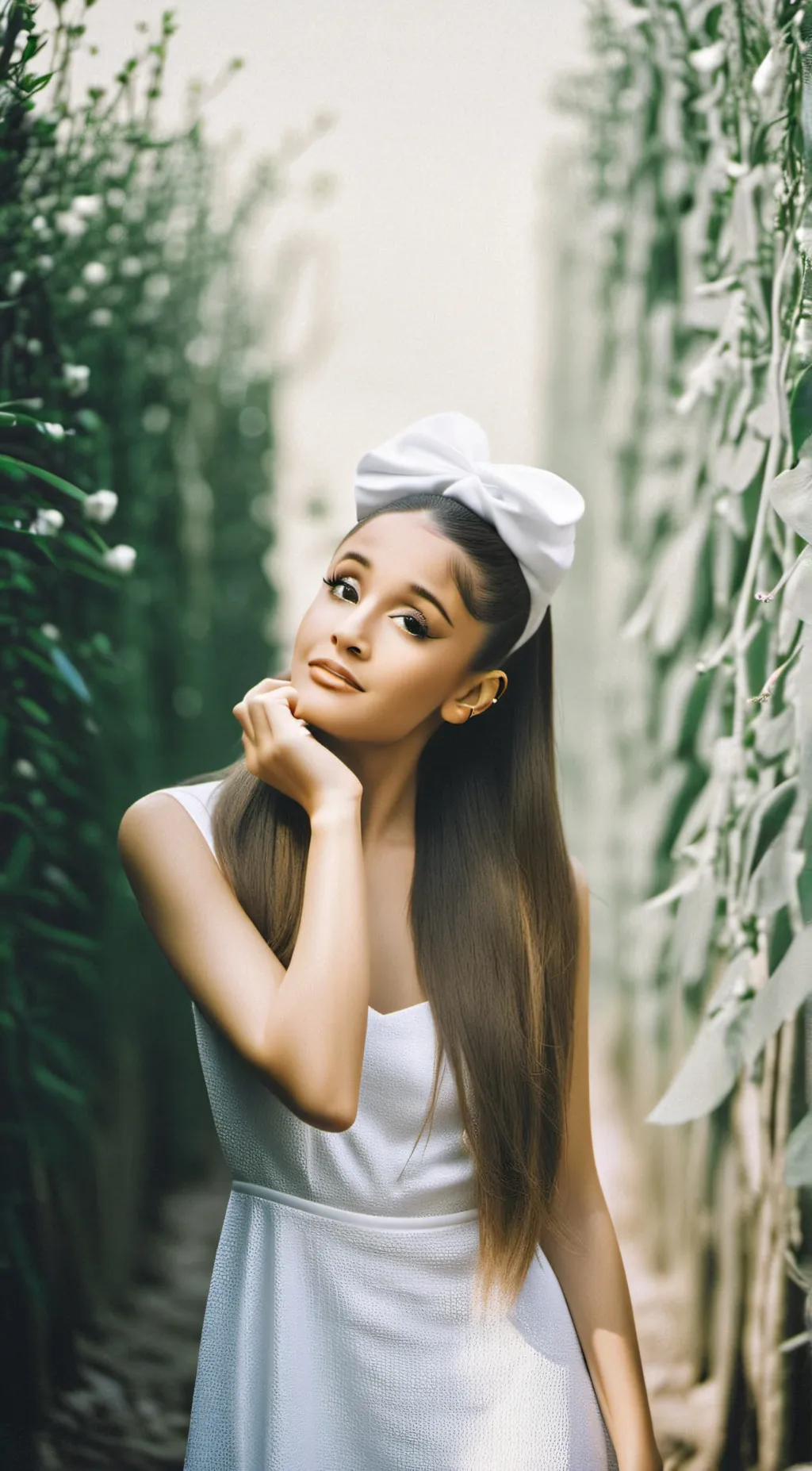 ai character: Ariana Grande background