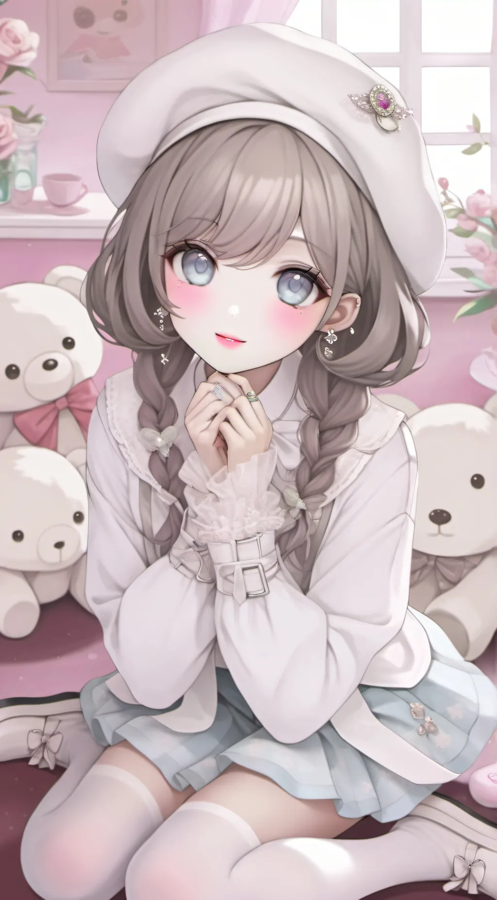 ai character: Sakura background