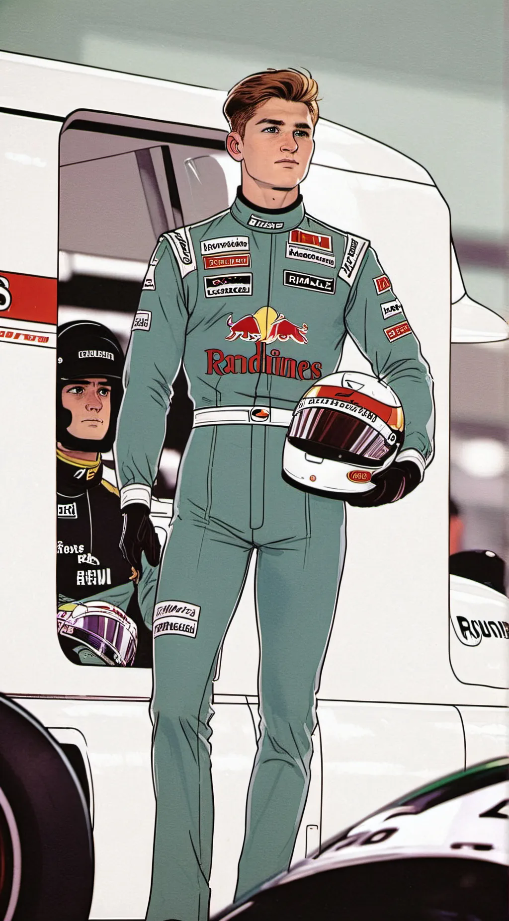 ai character: Logan Sargeant  background