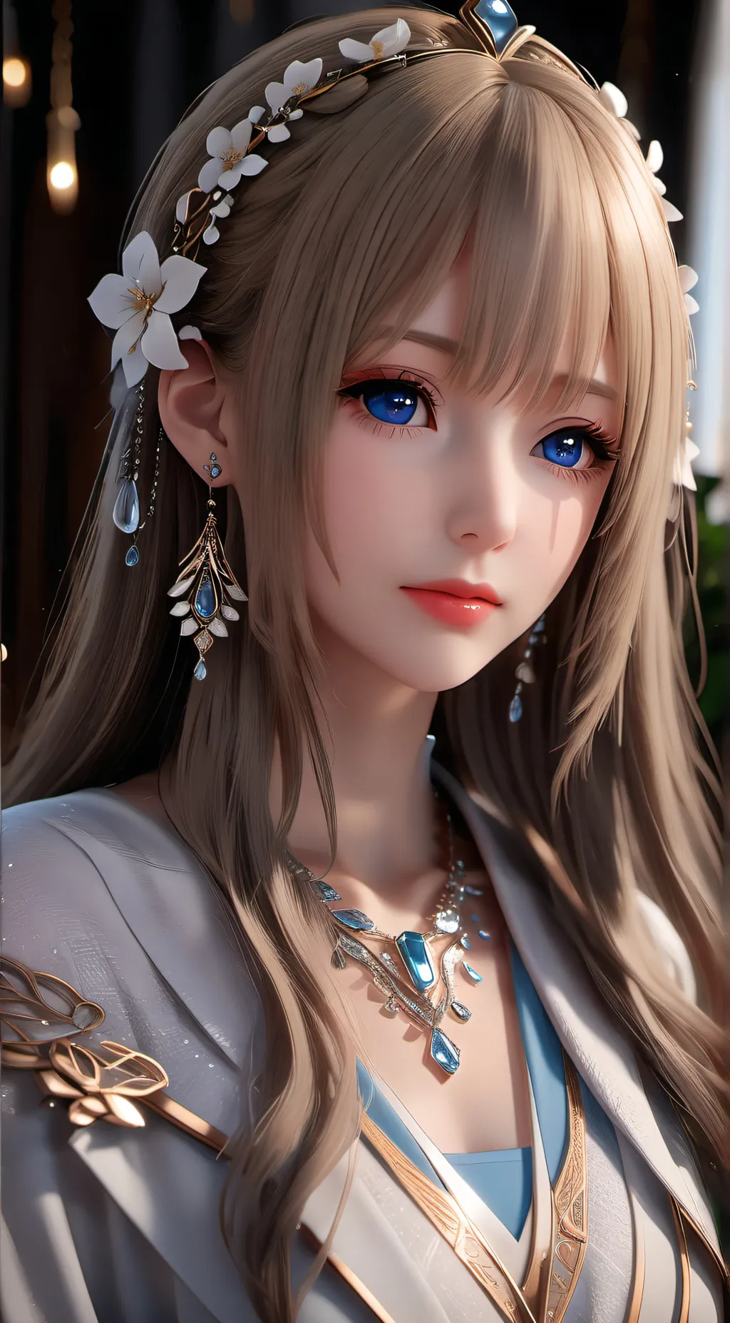 ai character: Rose background
