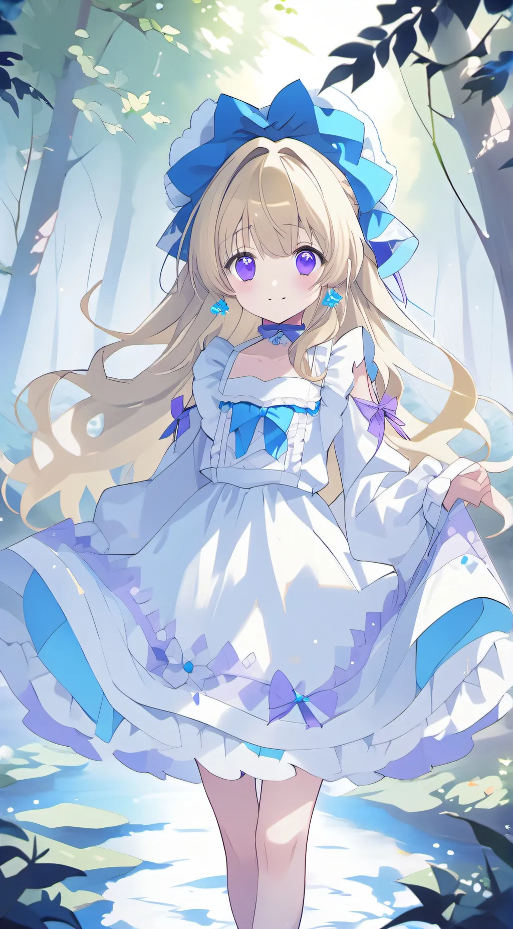 ai character: sun and moon finds background