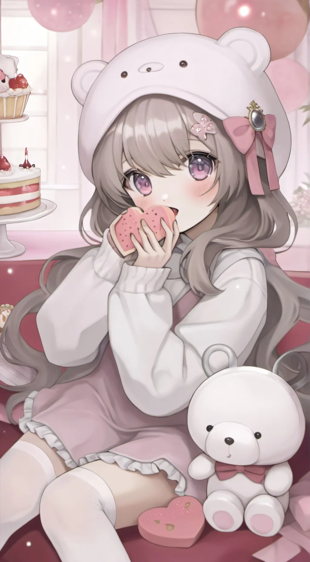 ai character: cutey  background