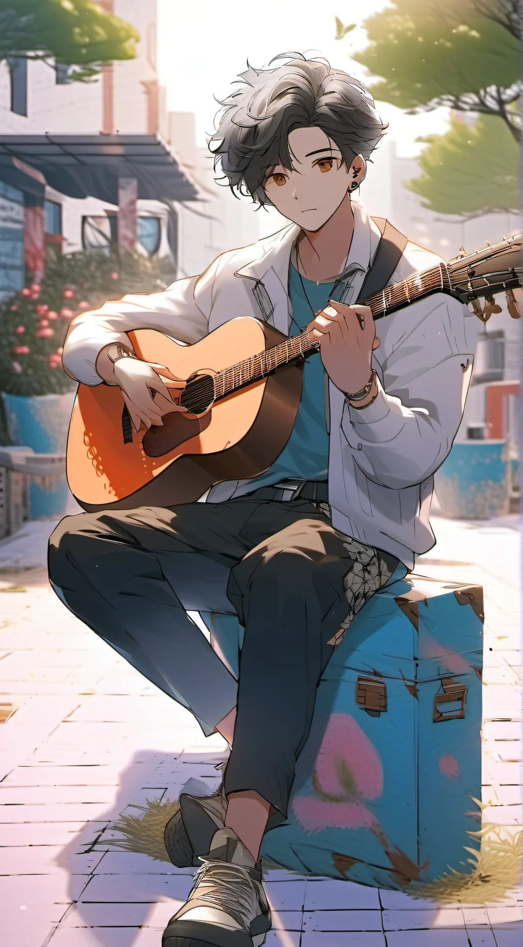 ai character: Leo background