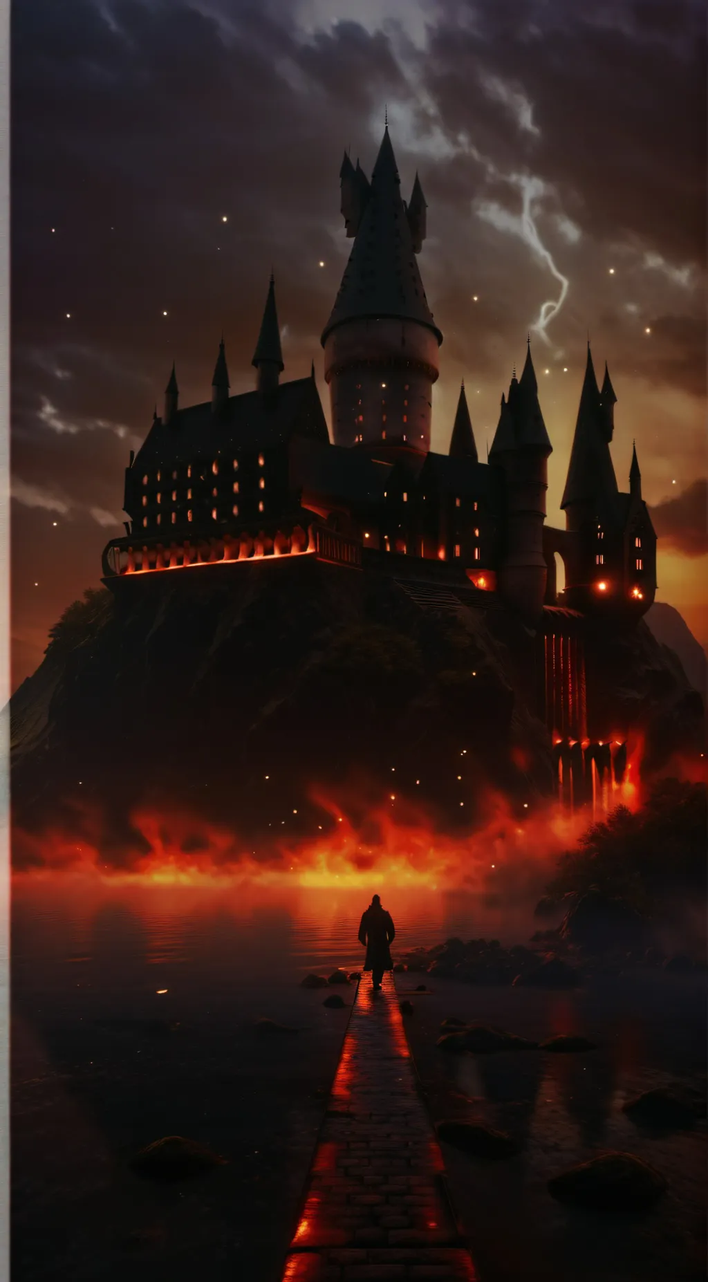 ai character: Hogwarts  background