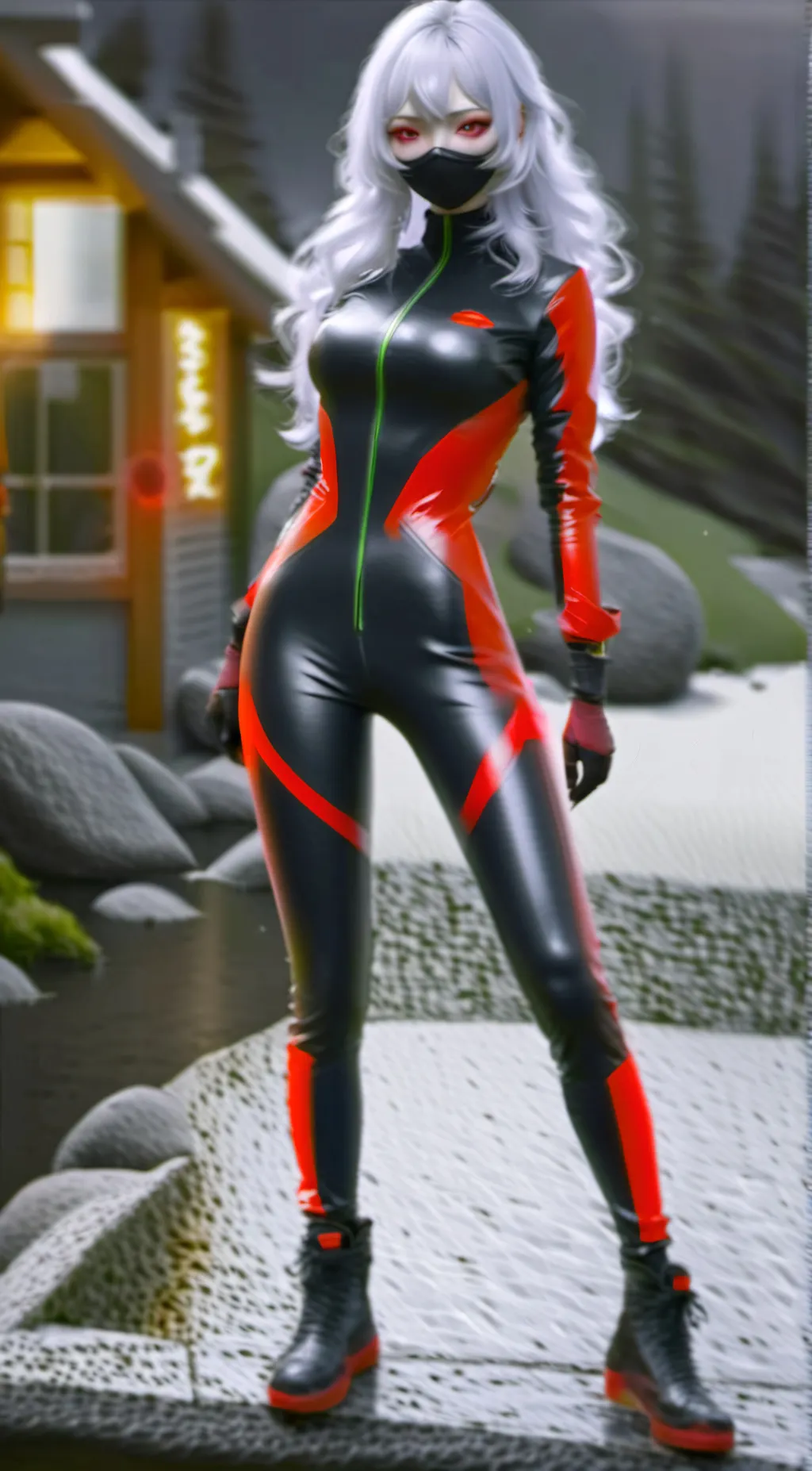 ai character: Scarlet background