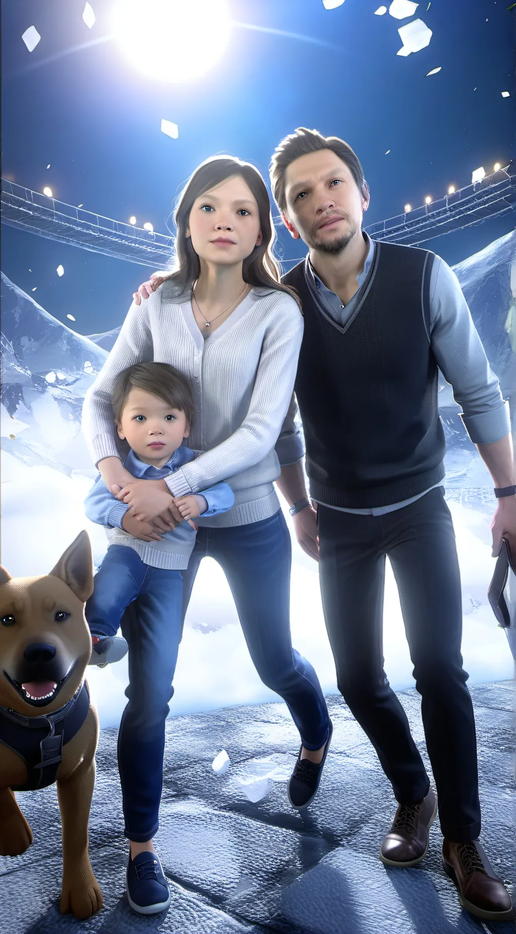 ai character: mom and dad background