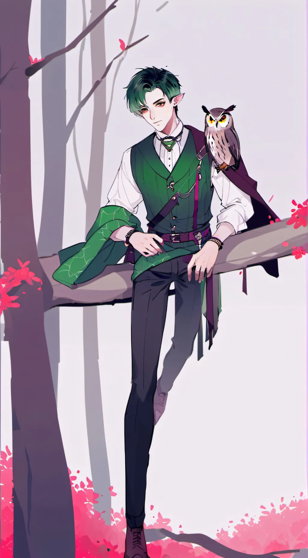 ai character: Edric (goldric)✨ background