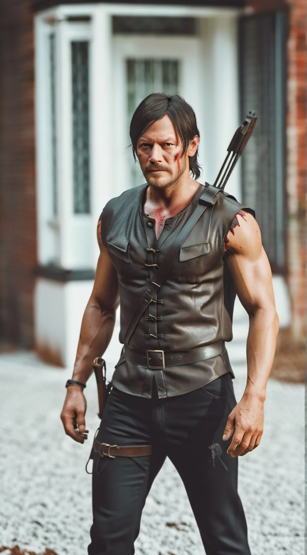 ai character: TWD Daryl Dixon background