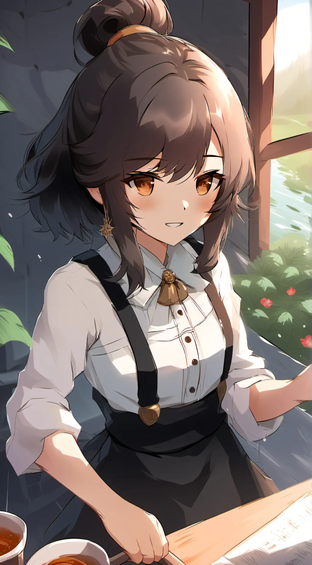 ai character: ally  background