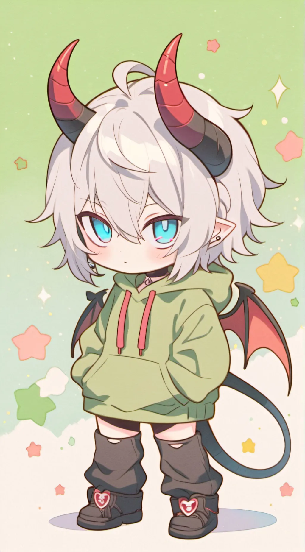 ai character: -~ Leo ~- background