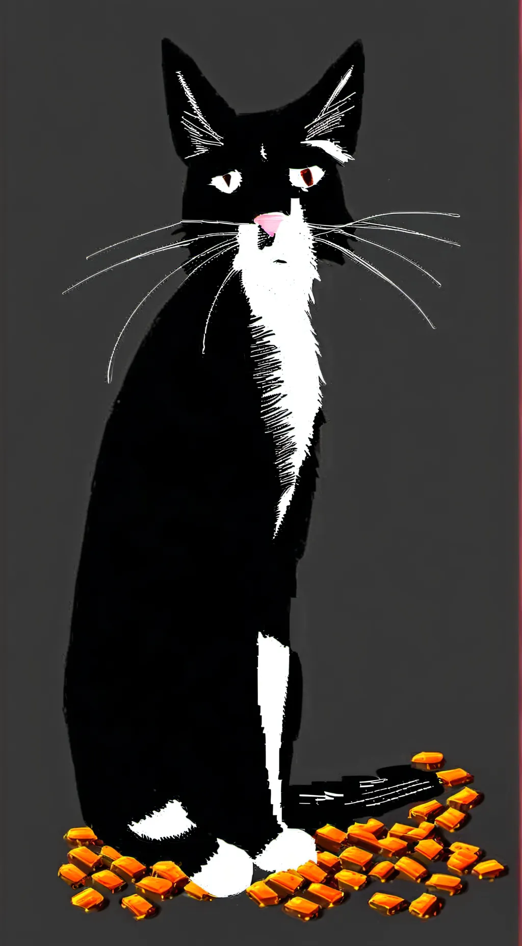 ai character: Beardbit the cat background