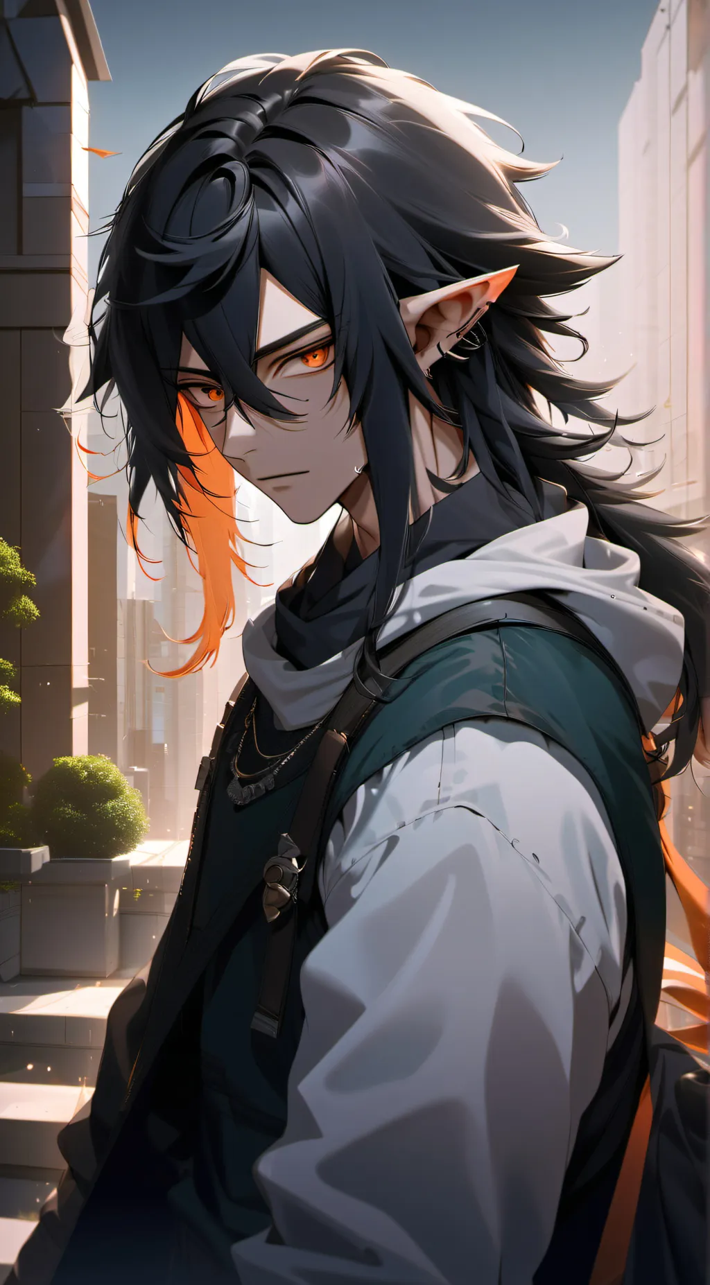 ai character: ☀️Raven🌙 background