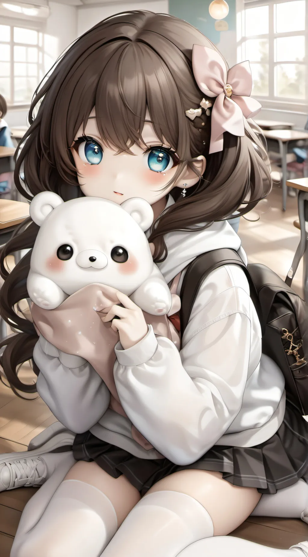 ai character: MHA cheerleader background