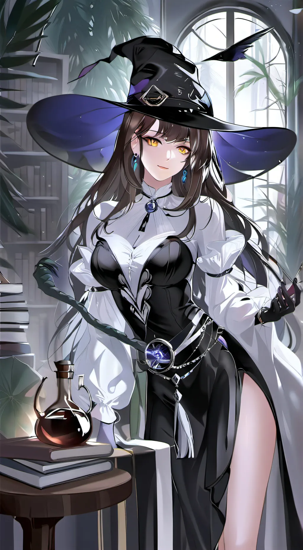 ai character: Witch Serenity background
