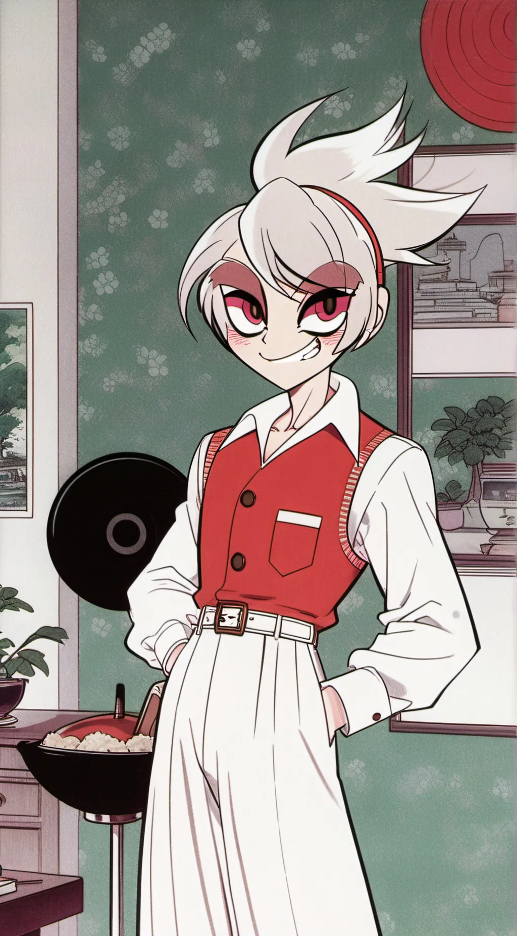 ai character: Angle dust background