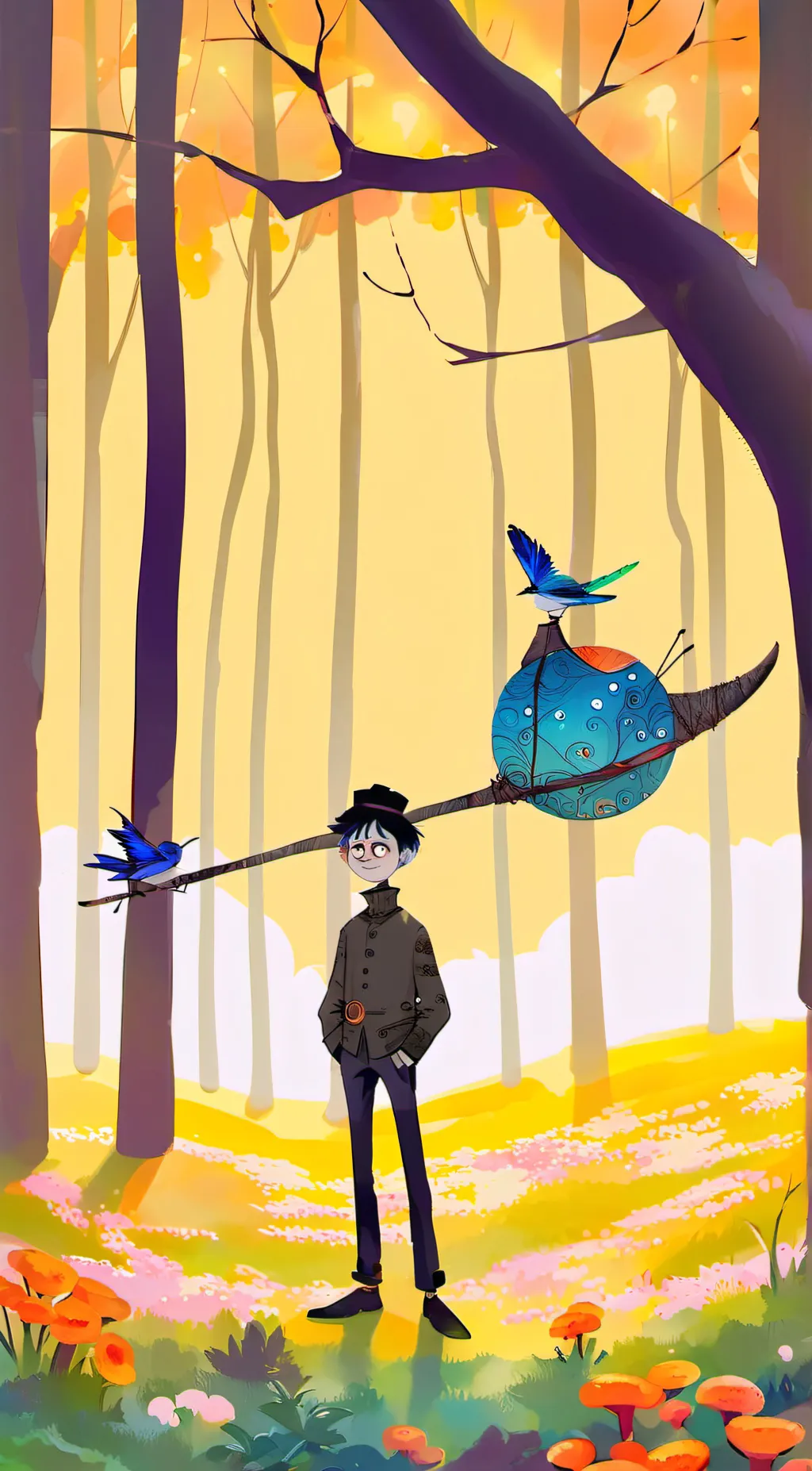 ai character: branch (story) background