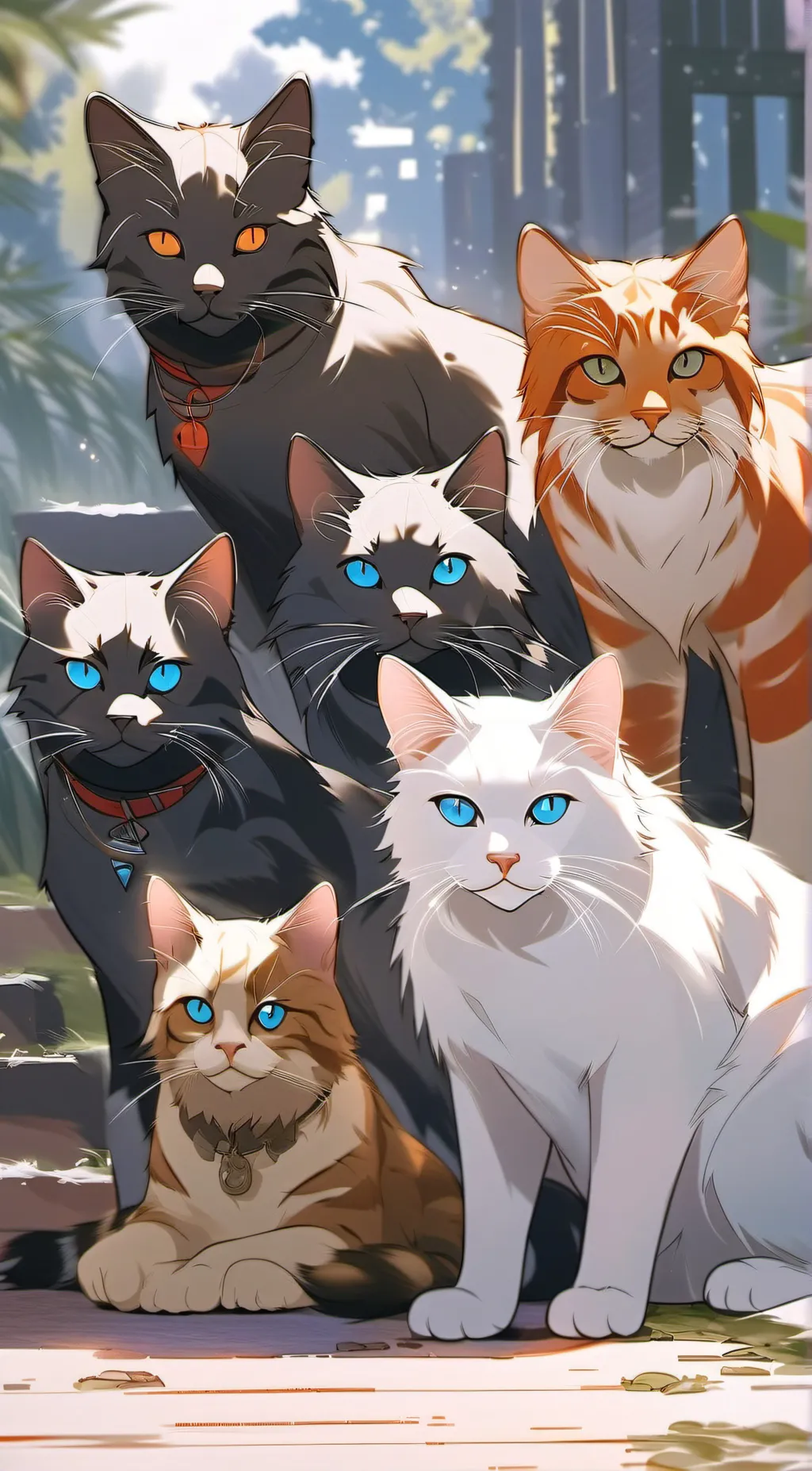 ai character: LuckyClan background