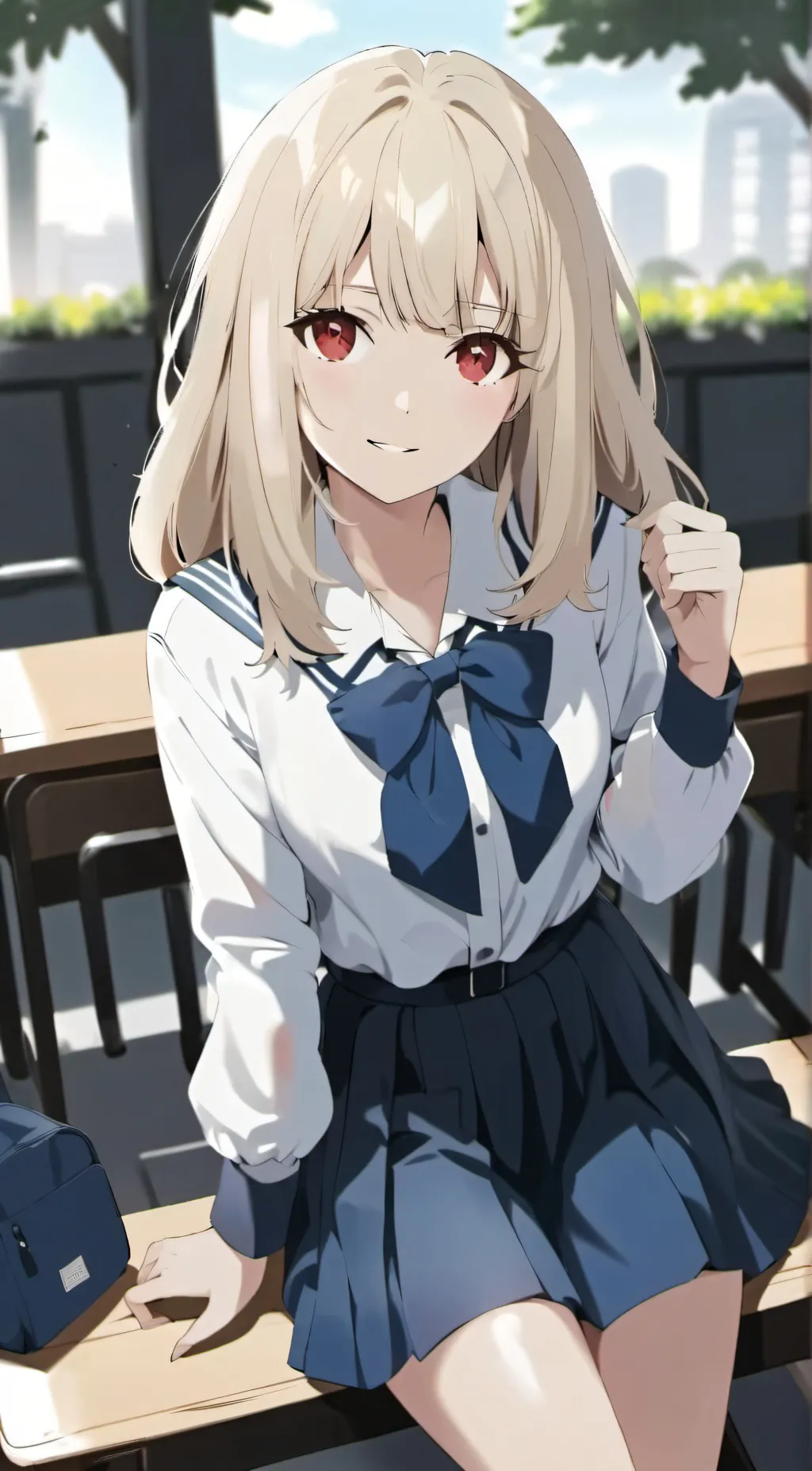 ai character: Lisa  background