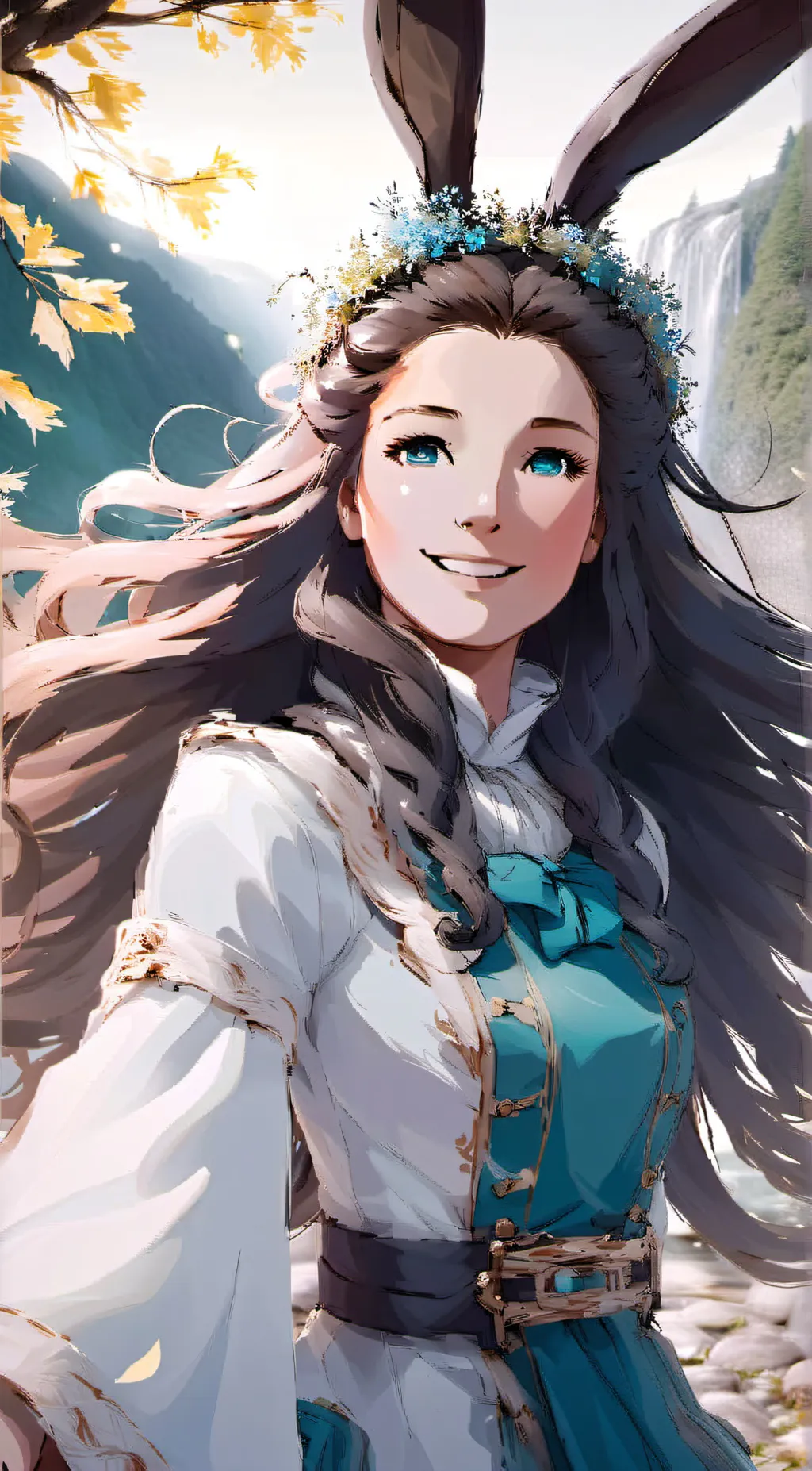 ai character: Flora background