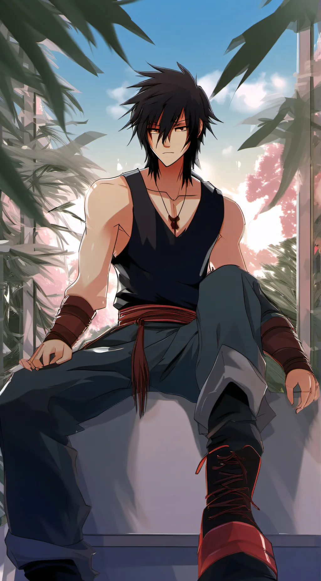 ai character: Aaron  background