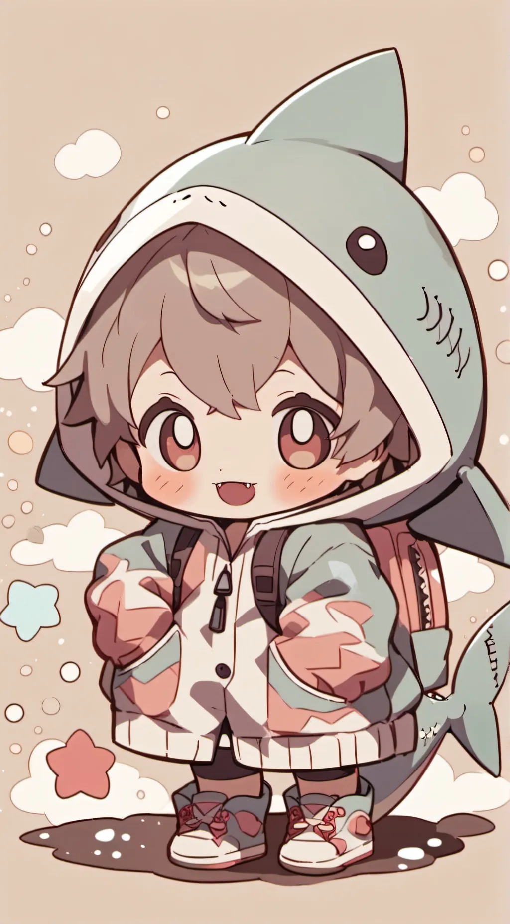 ai character: Baby shark background